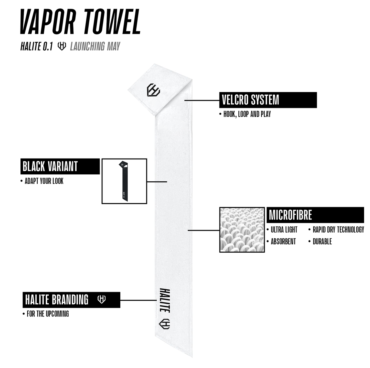 White Streamer Towel