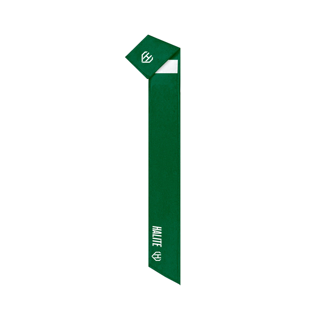 Bright green VAPOR Streamer Towel designed for lightweight, breathable comfort and eye-catching style during active use.